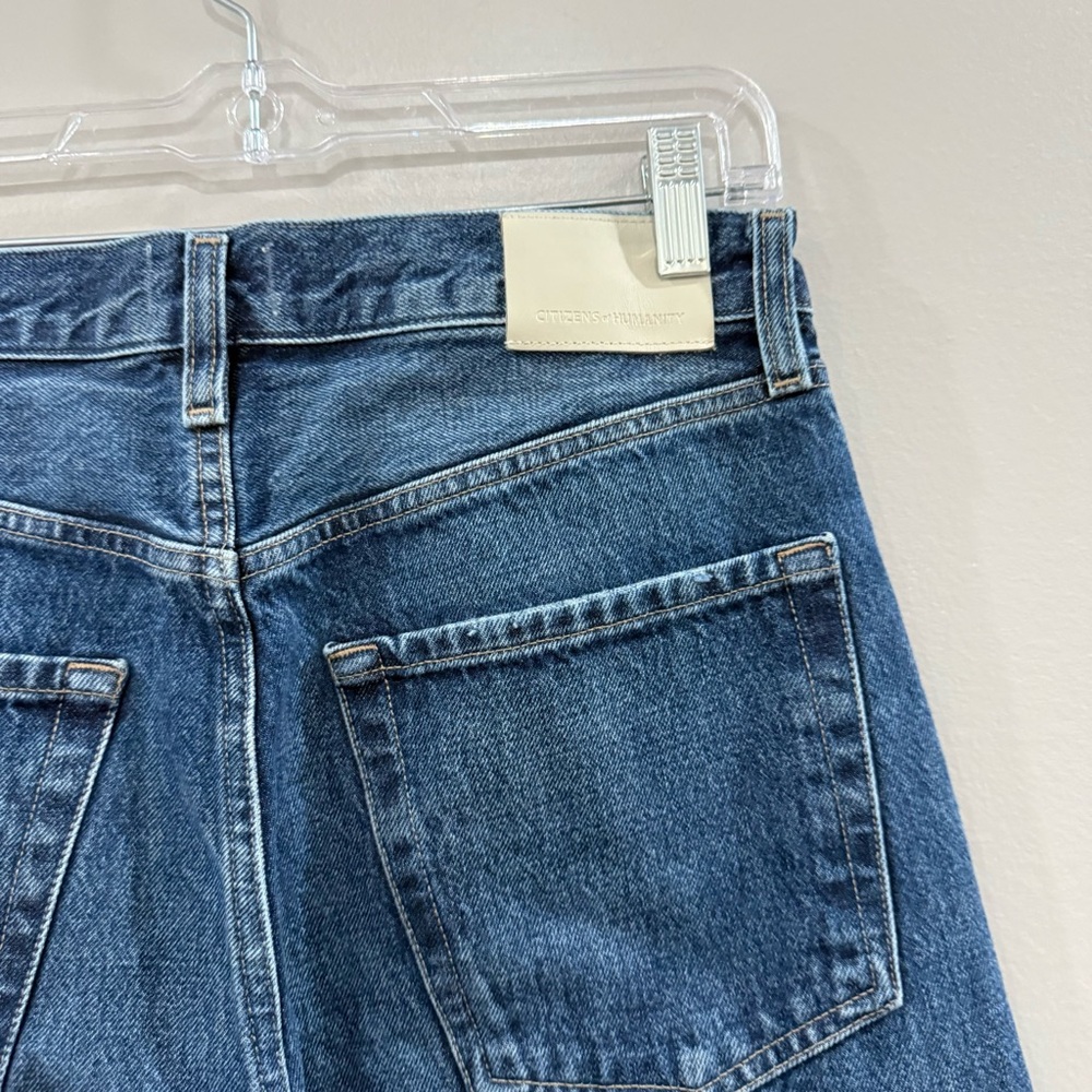 Citizens Of Humanity Medium Blue Wide-Leg High-Rise Jeans - Picture 9 of 14